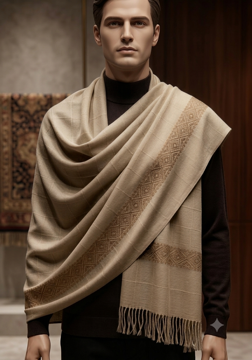 Sarwat Pure Wool Shawl